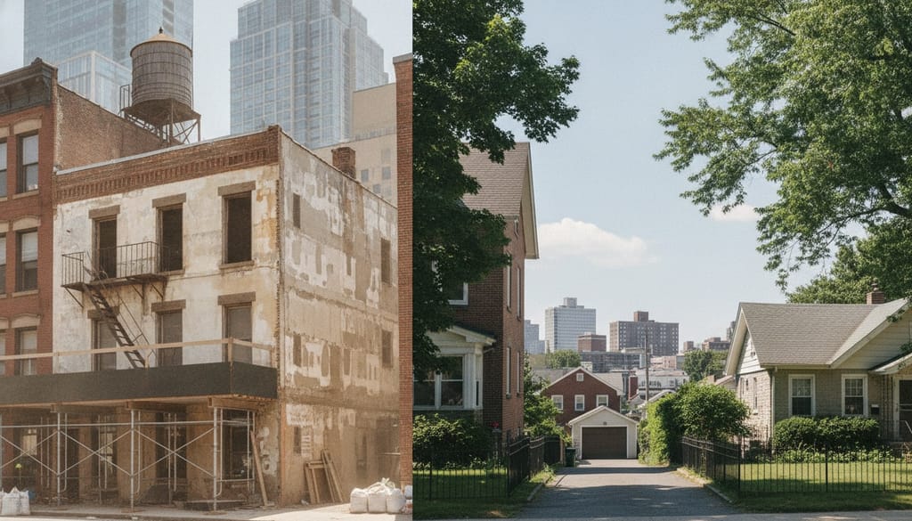 Building stock typical of New Rochelle.